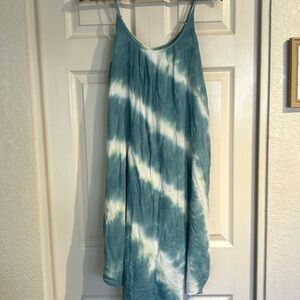 Knox Rose Green Tie Dye Dress